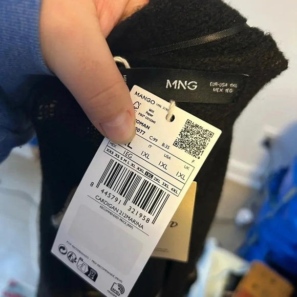 NWT MANGO STRIPED OVERSIZED CARDIGAN - Picture 5 of 7